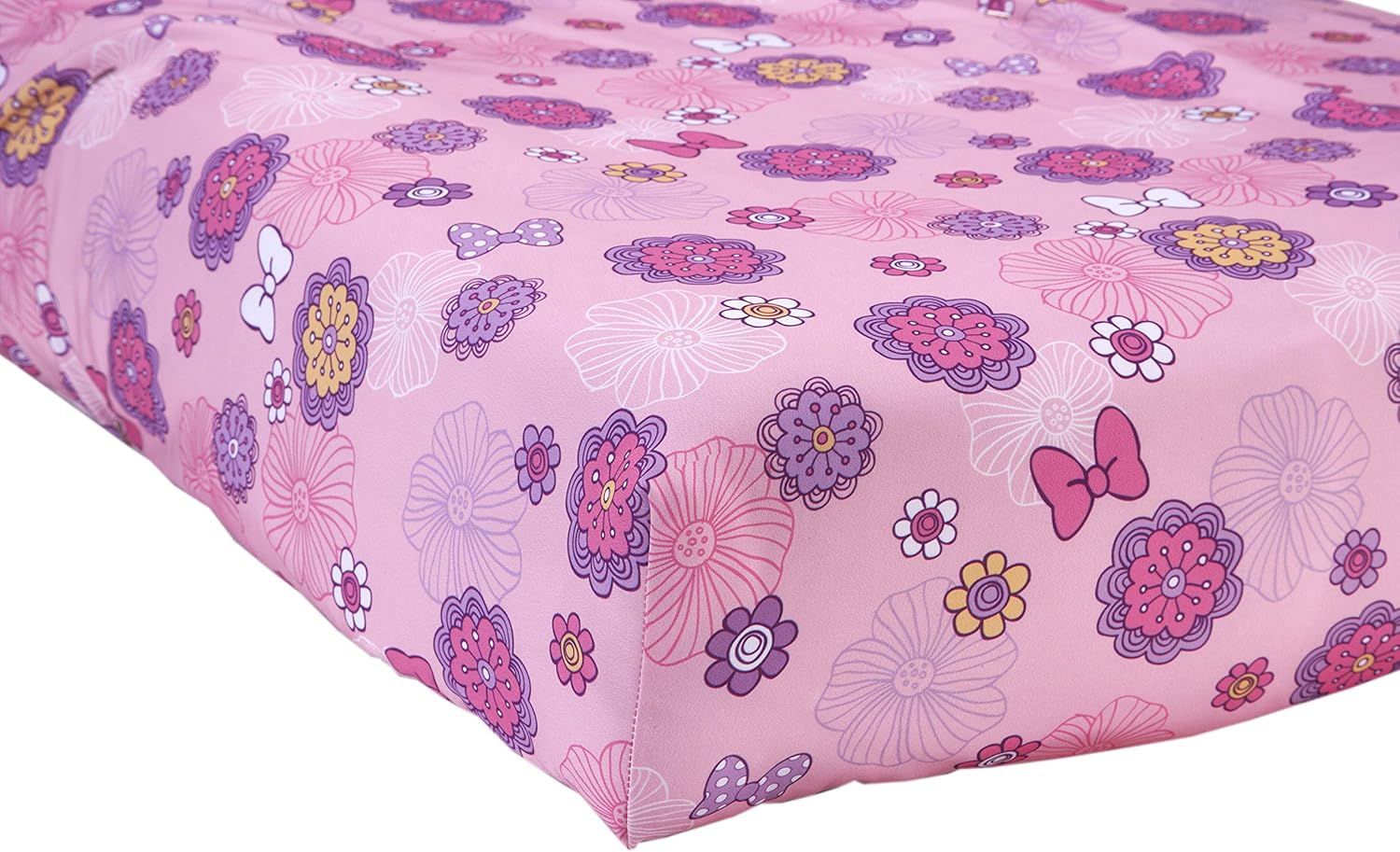 Disney 4 Piece Minnie's Fluttery Friends Toddler Bedding Set, Lavender - Image 3