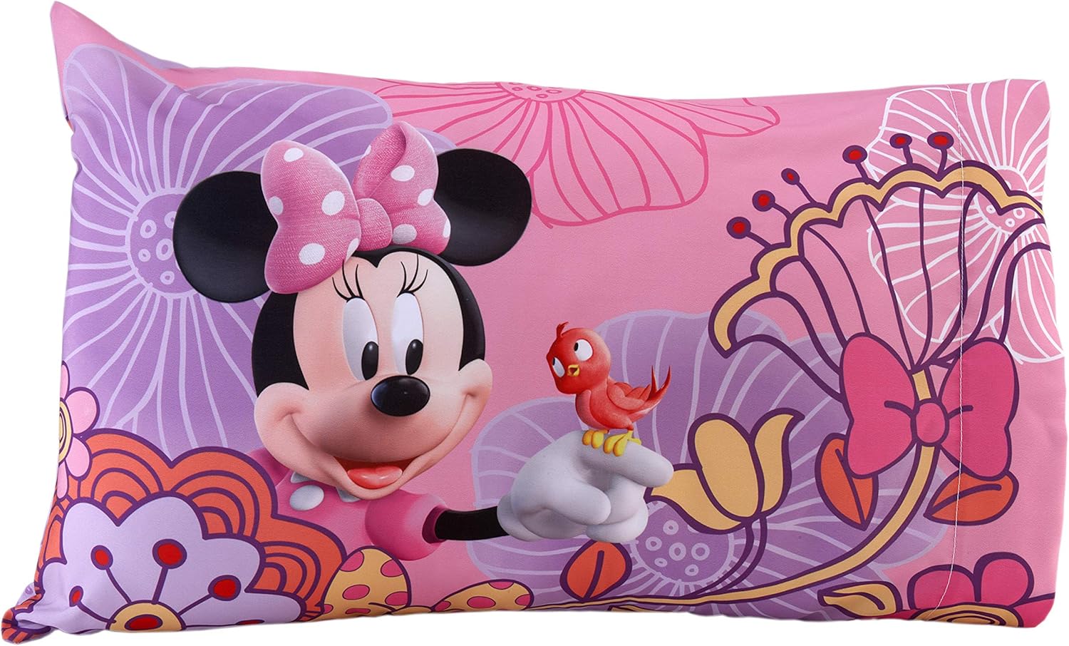 Disney 4 Piece Minnie's Fluttery Friends Toddler Bedding Set, Lavender - Image 5